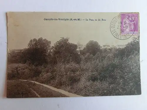 Alte AK Ozouer le Voulgis Le Pays vu du Bois [aM211]