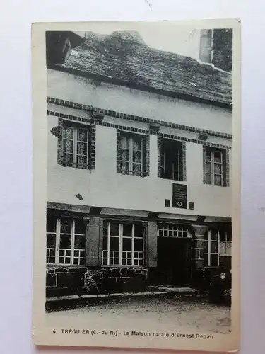 Alte AK Treguire La Maison natale d’Ernest Renan [aM247]