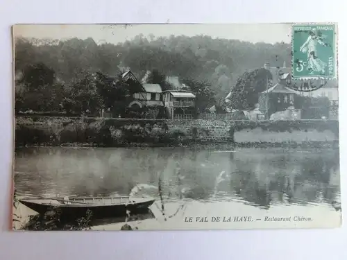 Alte AK Le Val de la Haye Restaurant Cheron Seine Maritime [aM285]