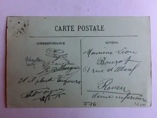 Alte AK Le Val de la Haye Restaurant Cheron Seine Maritime [aM285]