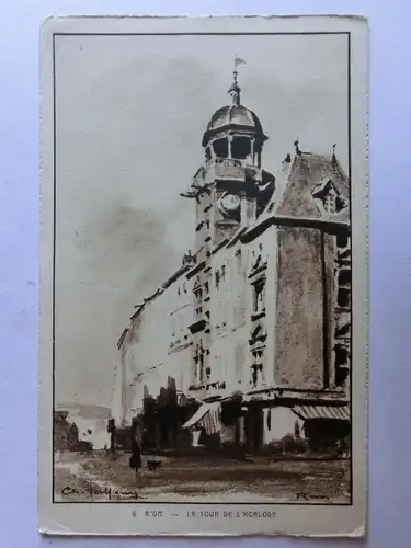 Alte AK Riom La Tour de L’Horloge [aM292]