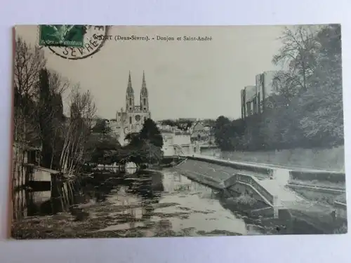 Alte AK Niort Deux Sevres Le Donjon et Saint Andre [aM320]
