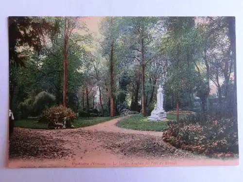 Alte AK Poitiers Le Jardin Anglais du Parc Blossac [aM326]