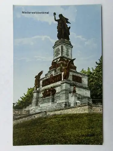 Alte AK Rüdesheim Nationaldenkmal [aS831]