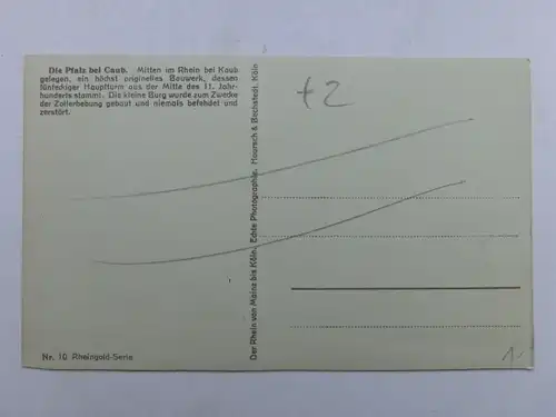 Alte AK St. Goarshausen m. Burg Katz [aS839]