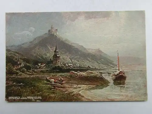 Alte AK Gemäldekarte Braubach [aS881]