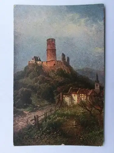 Alte AK Gemäldekarte Godesburg Godesberg [aS885]