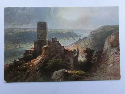 Alte AK Gemäldekarte Gutenfels [aS886]