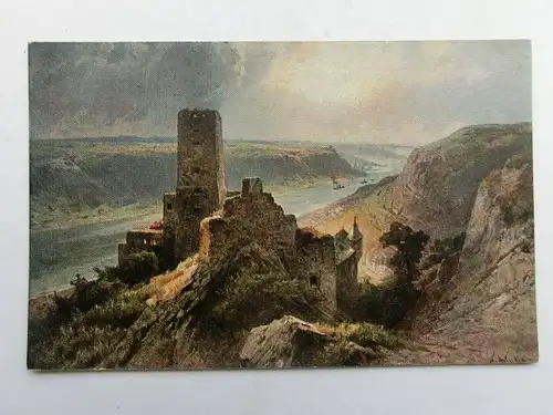 Alte AK Gemäldekarte Gutenfels [aS889]