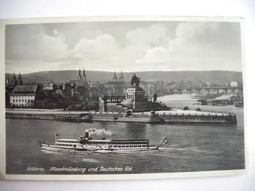 Alte AK Koblenz Moselmündung [P402]