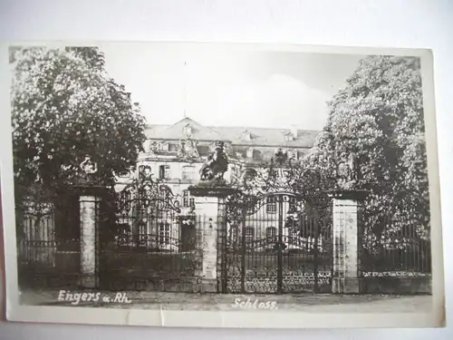 Alte AK Engers am Rhein Schloß Neuwied [P405]