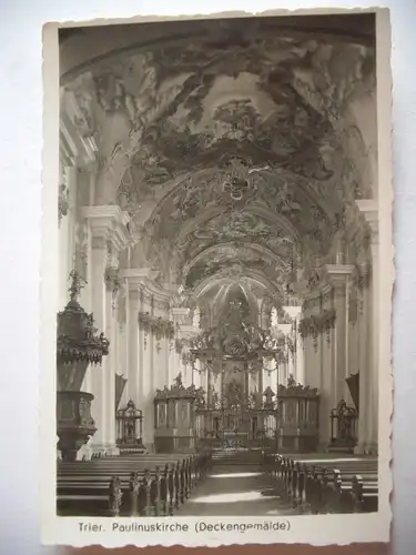 Alte AK Trier Paulinuskirche Inneres [P474]