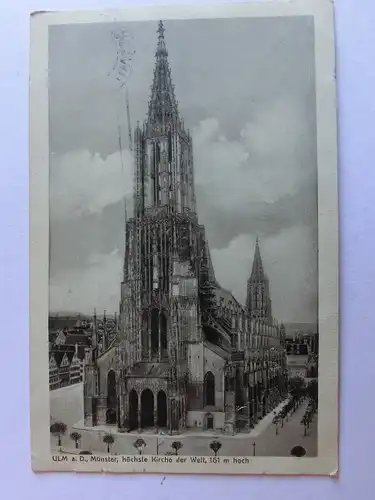 Alte AK Ulm Münster 1915 [aK233]