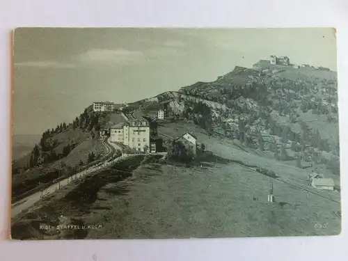 Alte AK Rigi Staffel und Kulm um 1915 [aK261]