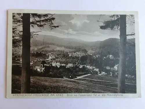 Alte AK Wernigerode Hasserode Harz 1929 [aK273]