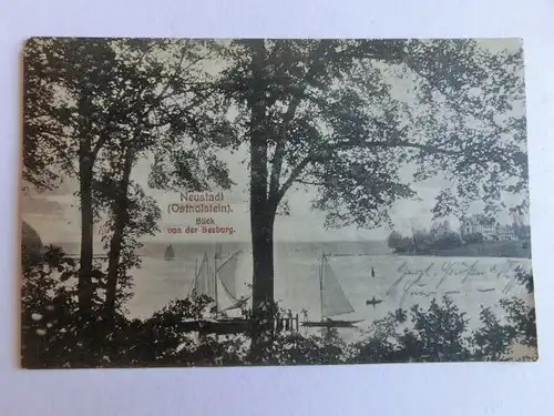 Alte AK Neustadt Ostholstein Segelboote 1925 [aK275]