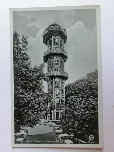 Alte AK Löbau Turm Löbauer Berg [aK319]