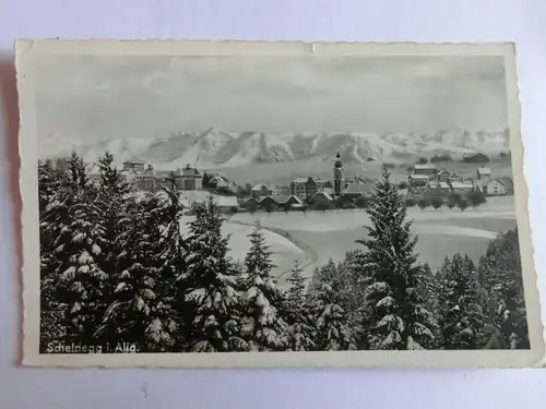 Alte AK Scheidegg Allgäu Winter 1941 [aK355]