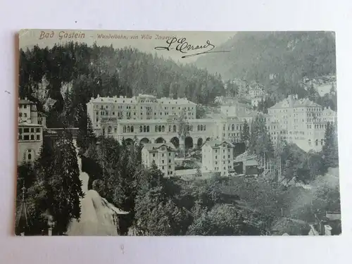 Alte AK Bad Gastein Wandelbahn  um 1910 [aK368]