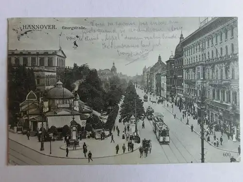Alte AK Hannover Georgstraße 1914 [aK369]