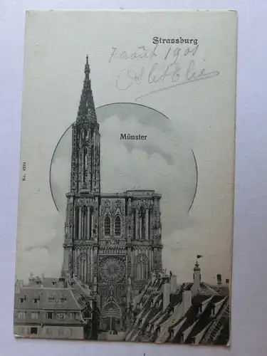 Alte AK Strassburg Münster 1901 [aK379]