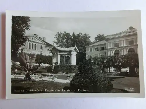 Alte AK Gleichenberg Kurplatz Kurhaus [aK388]