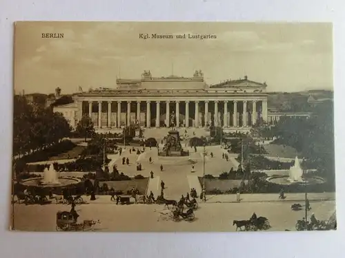 Alte AK Berlin Kgl. Museum und Lustgarten  um 1920 [aK434]