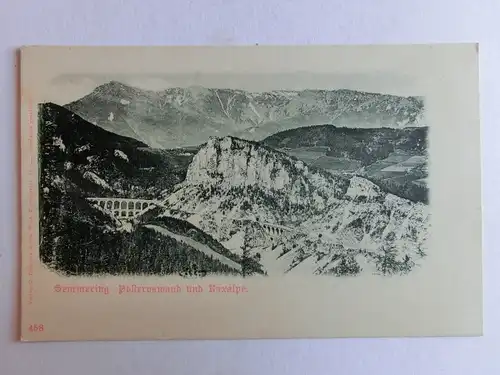 Alte AK Semmering Polleroswand Raxalpe um 1900 [aK443]