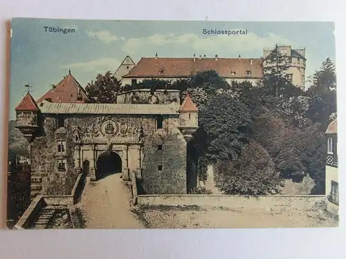 Alte AK Tübingen Schloßportal um 1925 [aK446]