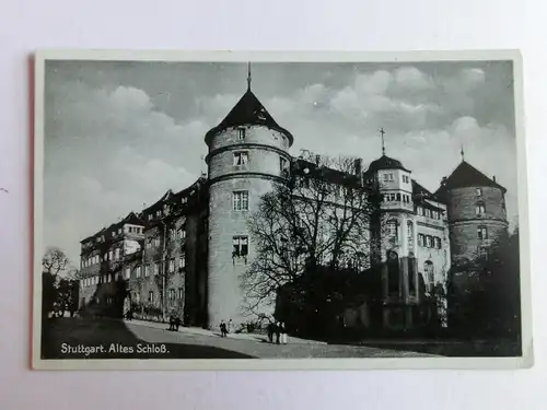 Alte AK Stuttgart Altes Schloß 1937 [aK474]