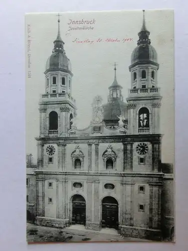 Alte AK Innsbruck Jesuitenkirche 1904 [aK506]