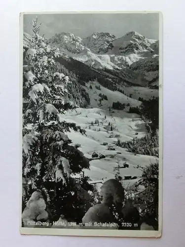 Alte AK Mittelberg Höfle Schafalpen 1936 [aK511]