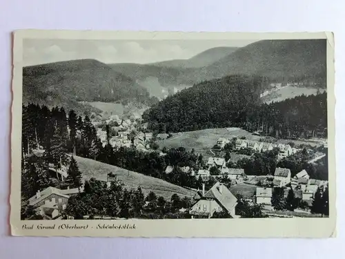 Alte AK Bad Grund Oberharz Schönhofsblick [aK519]