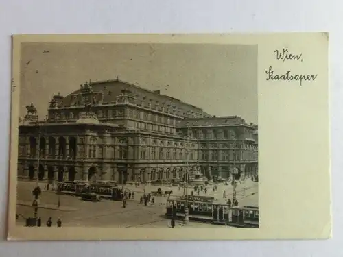 Alte AK Wien Staatsoper Theater 1942 [aK540]