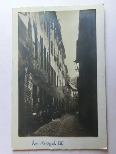 Alte AK Berlin Am Krögel (Karte auf Pappe geklebt) [aK551]