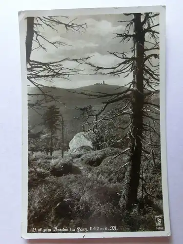 Alte AK Brocken Harz 1938 [aK553]