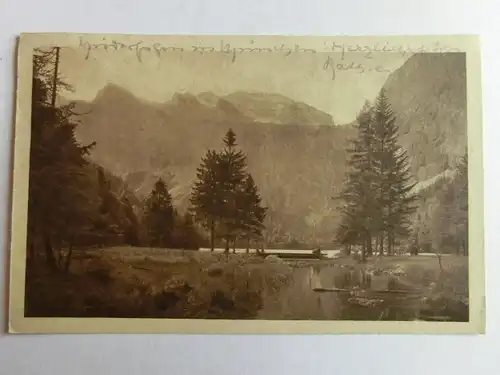 Alte AK Salzkammergut Hinterer Langbathsee Ebensee Salzburg 1925 [aK574]