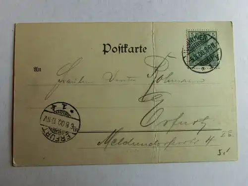 Alte AK Hannover Cascaden in Herrenhausen 1900 (m. Knick) [aK585]