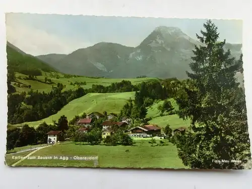 Alte AK Oberaudorf Kaffee zum Bauern in Agg [aS909]