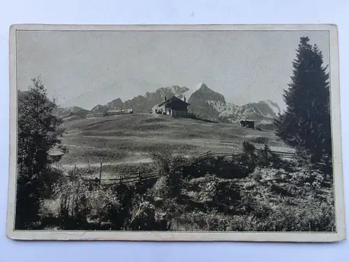 Alte AK Garmisch Partenkirchen Kainzenbad Alm Eckbauer [aS914]