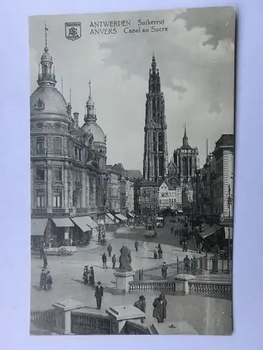 Alte AK Antwerpen Anvers Suikerrui [aS921]
