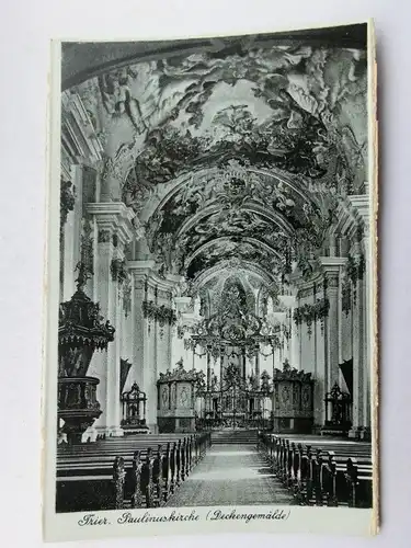 Alte AK Trier Paulinuskirche Inneres [aS928]