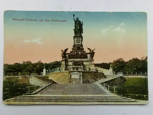 Alte AK Rüdesheim Nationaldenkmal [aS938]