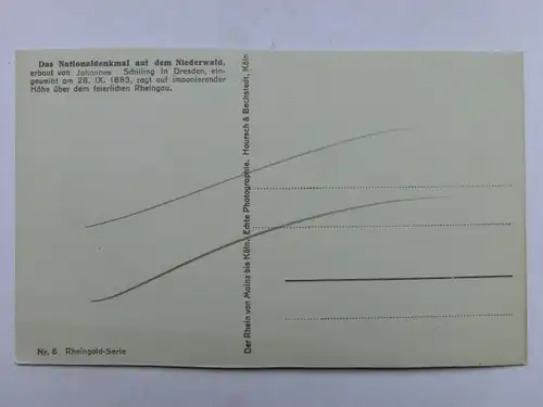 Alte AK Rüdesheim Nationaldenkmal [aS944]