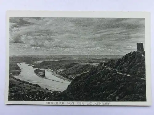 Alte AK Rhein Blick von der Wolkenburg [aS947]