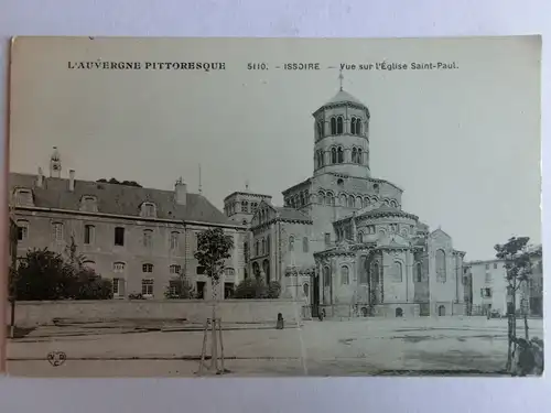 Alte AK Auvergne Issoire Vue sur l’Eglise Saint Paul [aM374]