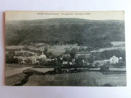 Alte AK Nedde Haute Vienne Vue generale Montagna du Met [aM382]