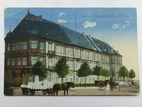 Alte AK Mainz Churfürstliches Schloß (m. Knick) [aS979]