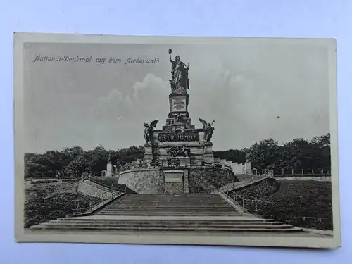 Alte AK Rüdesheim Nationaldenkmal [aS980]