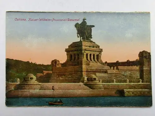 Alte AK Coblenz Koblenz Kaiser Wilhelm Denkmal [aS992]